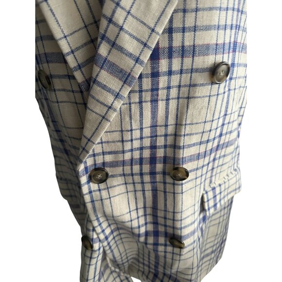 ISABEL MARANT Etoile Plaid Sleeveless Blazer Vest Size 40 / US 10 - Picture 9 of 11